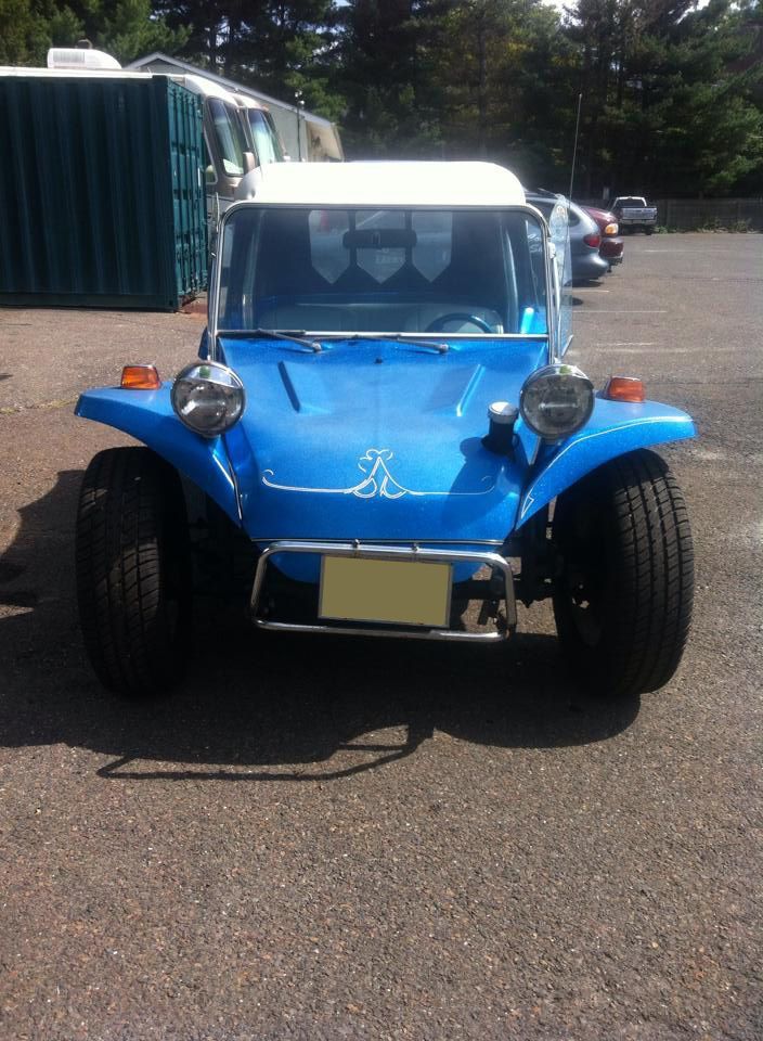 A Blue Retro Car Stopped in a Parking Lot in Moorestown, NJ - InTown Auto Care