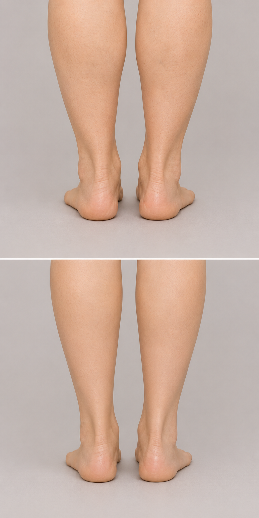 Calf slimming before and after
