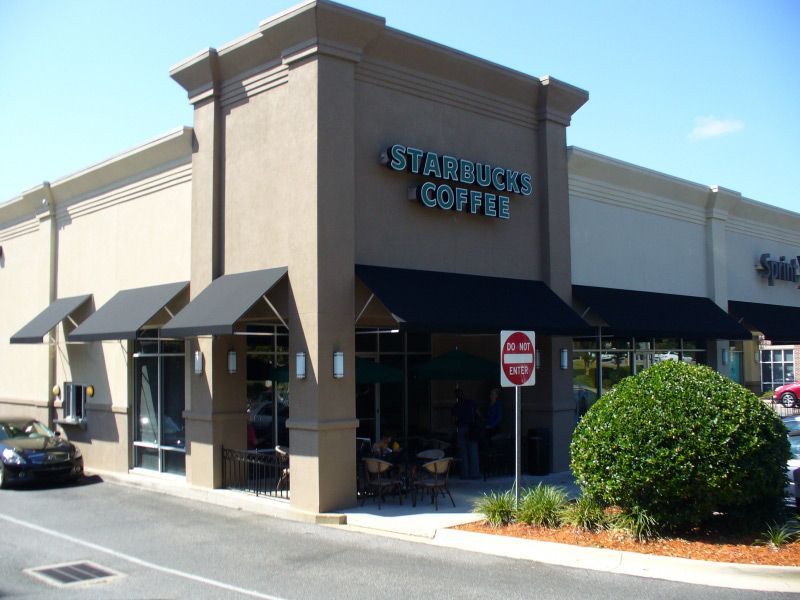Starbucks Coffee Awnings - Jacksonville, FL - Boree Canvas Unlimited