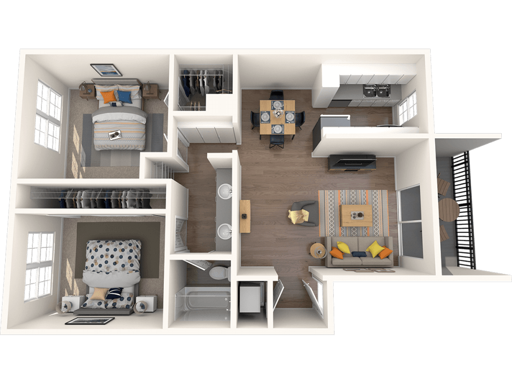 2 Bed | 1 Bath
