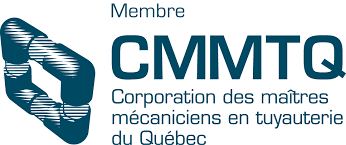 A logo for cmmtq corporation des maitres mechaniciens en tuyauterie du quebec