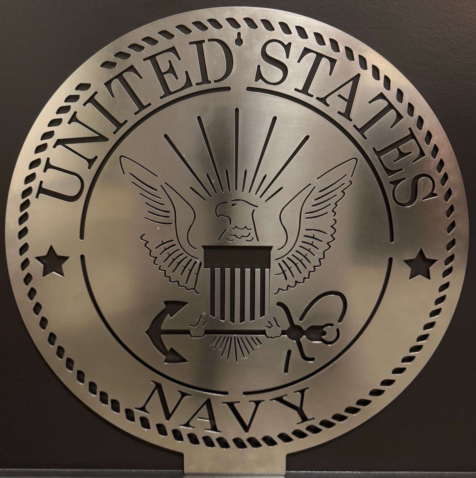 Navy Hanging Sign