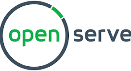 Open Serve logo: Green