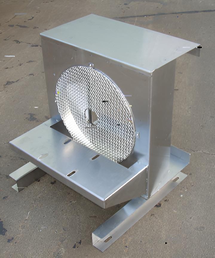 A Stainless Steel Box With A Fan Inside Of It — Brian Martin's Sheet Metal In North Mackay, QLD