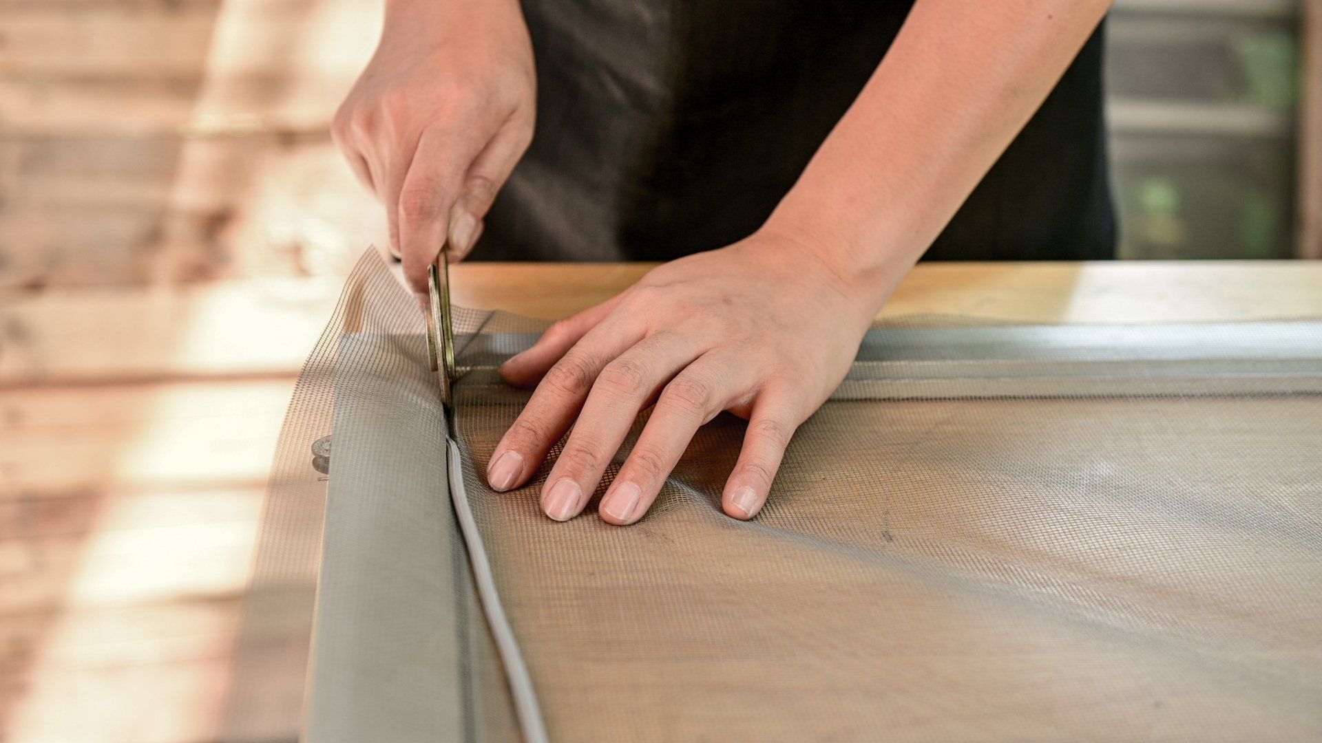 Repairing Window Frame - Bradenton, FL - Screens Now