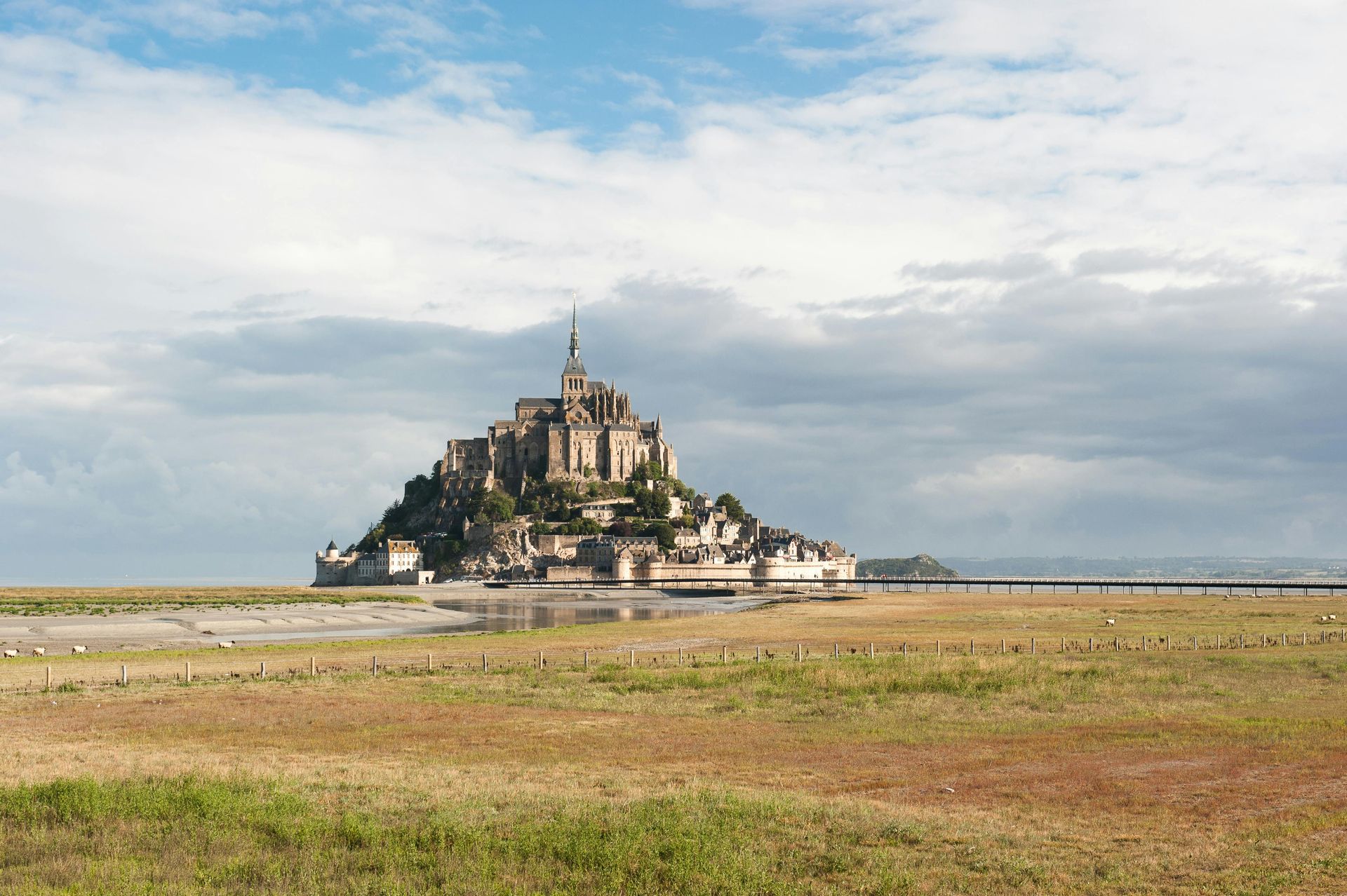 Majestic view of Mont-Saint-Michel, a UNESCO World Heritage Site and top day trip from Paris.