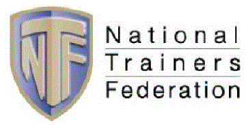 Logo of the National Trainers Federation; a shield with