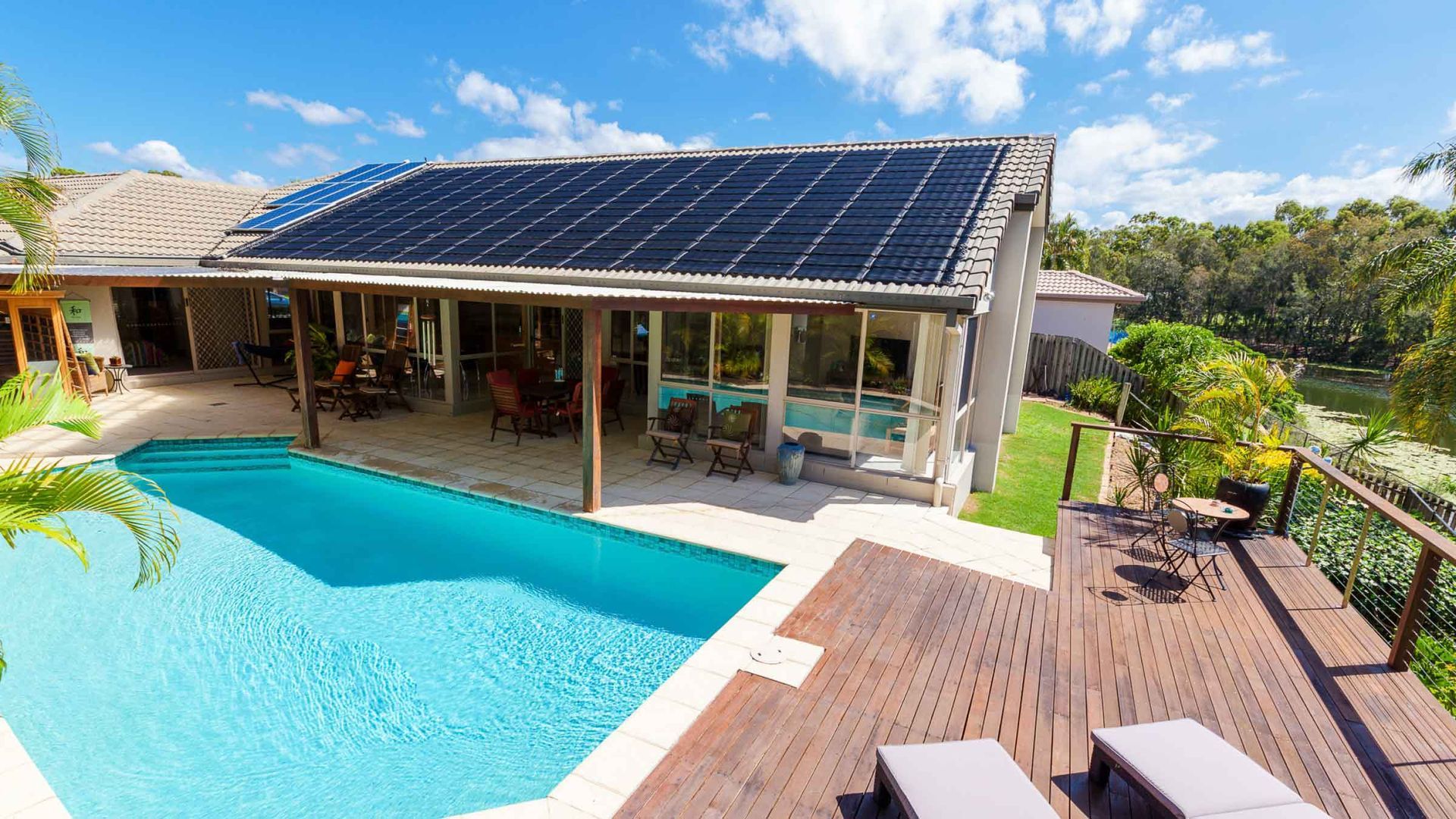 House With Solar Panels — Solar Services in Erina, NSW