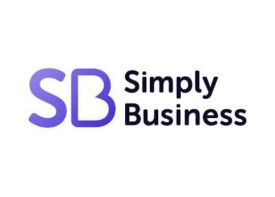 Simply Business logo with purple SB lettering and dark text on a white background