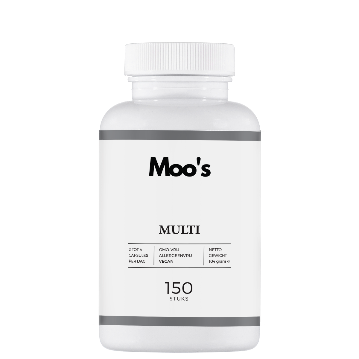 Afbeelding van Moo's Multivitamine voor volwassenen, voor algehele gezondheid en energie.