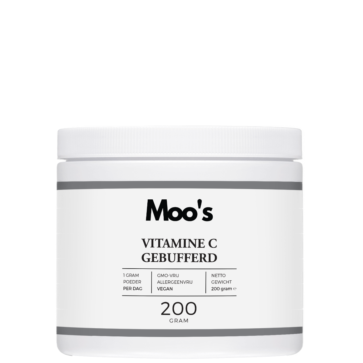 Afbeelding van Moo's Vitamine C supplement voor een sterk immuunsysteem en antioxidanten.