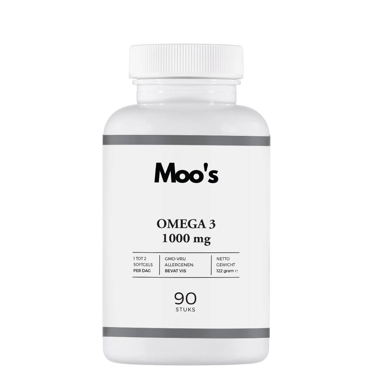 Afbeelding van Moo's Omega 3 supplement voor hartgezondheid en ontstekingsremming.