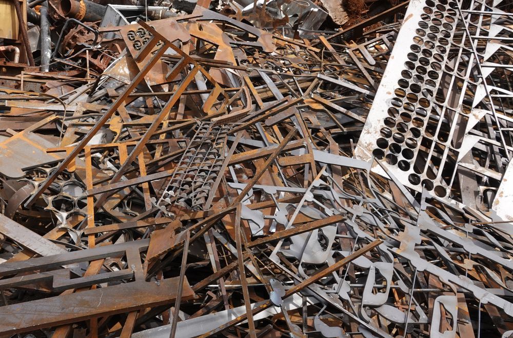 A pile of old rusted metals — Hasti Skips in Byron Bay, NSW