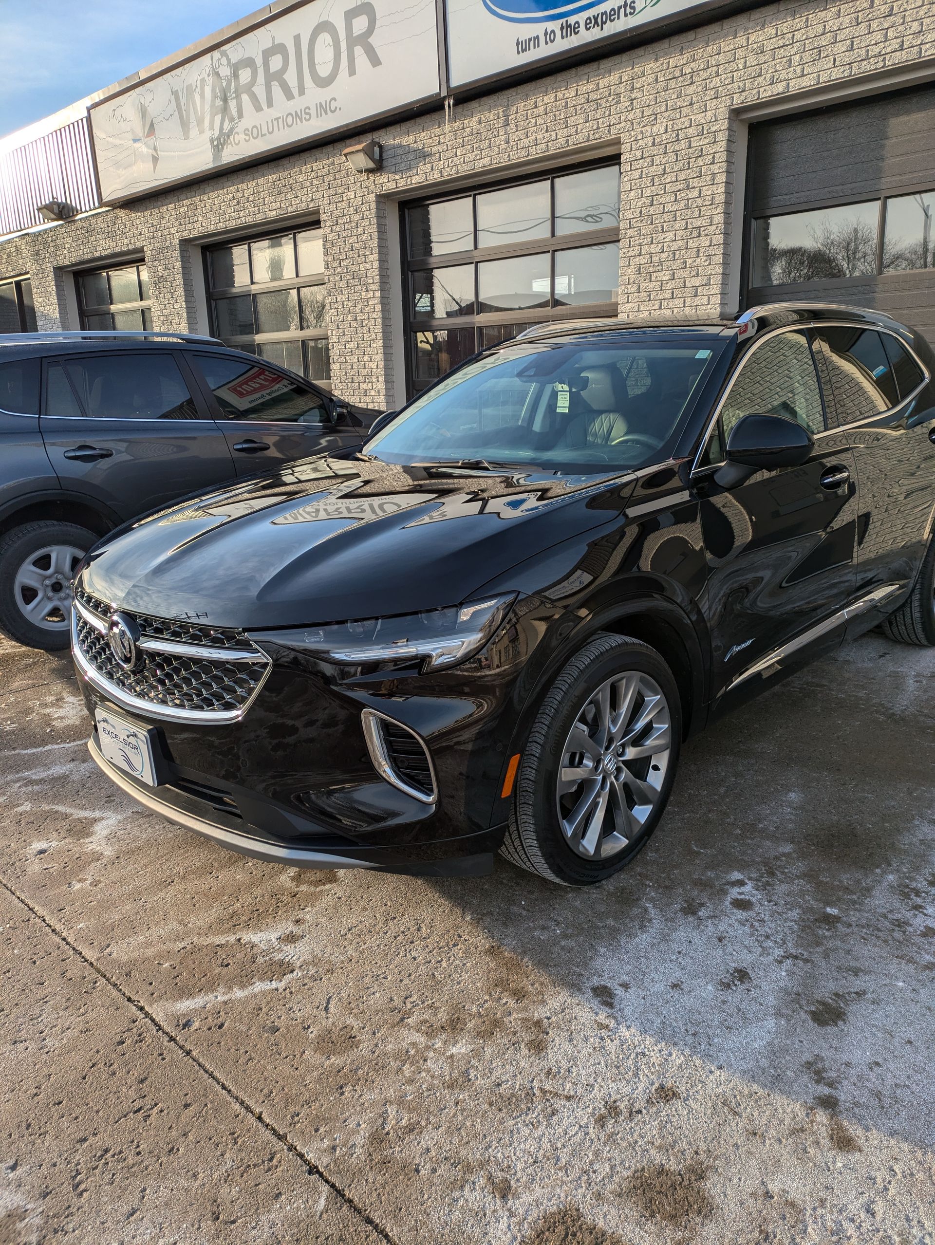 A ceramic coating on a buick