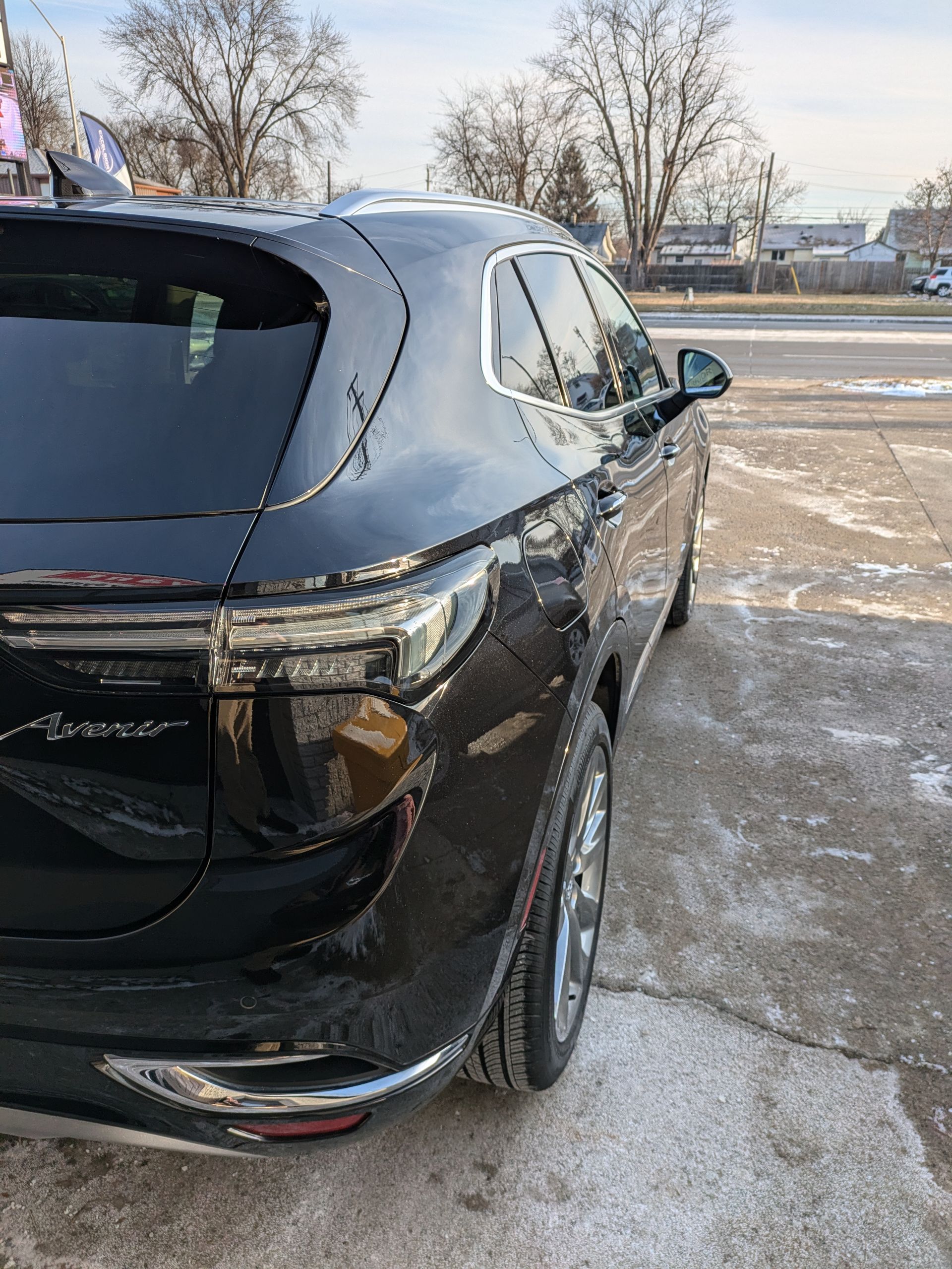A ceramic coating on a buick