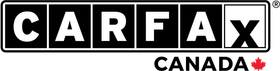 A black and white logo for carfax canada