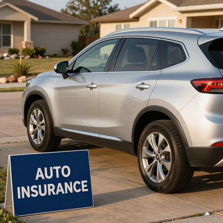 Silver SUV in Texas driveway