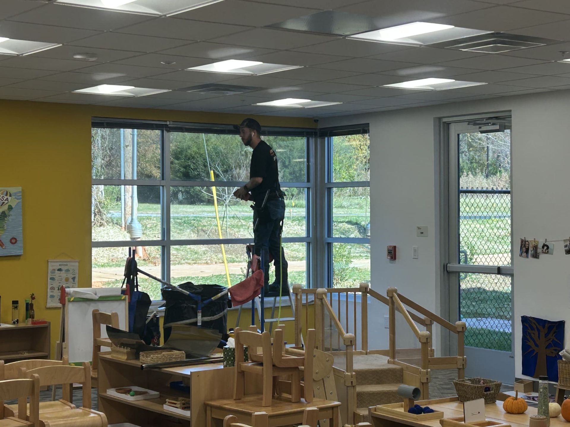 Commercial security window film