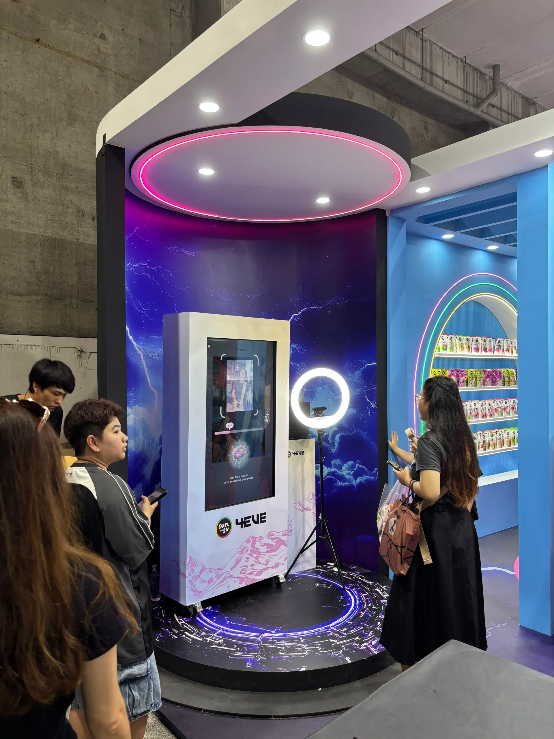 AI Photo Booth ภาพตัวอย่างการใช้จากงาน 4Eve 2026
