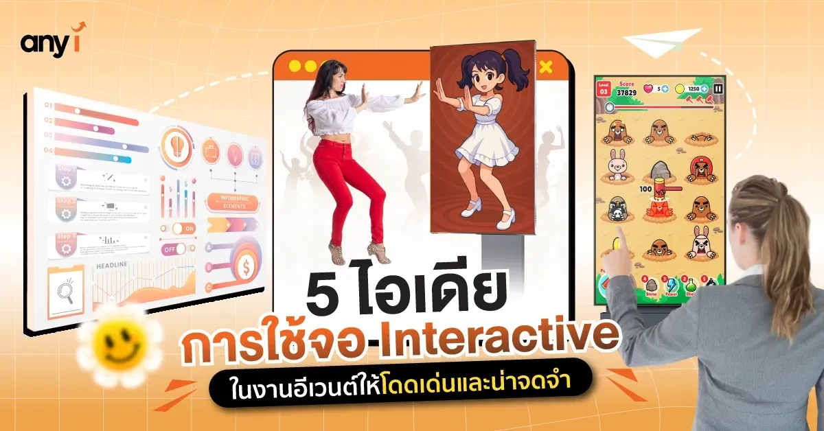 5 ไอเดียการใช้ จอ Interactive ในงานอีเวนต์ any i