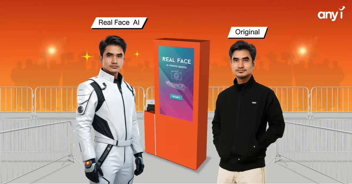 Real Face AI Photo Booth จาก any i คืออะไร? any i
