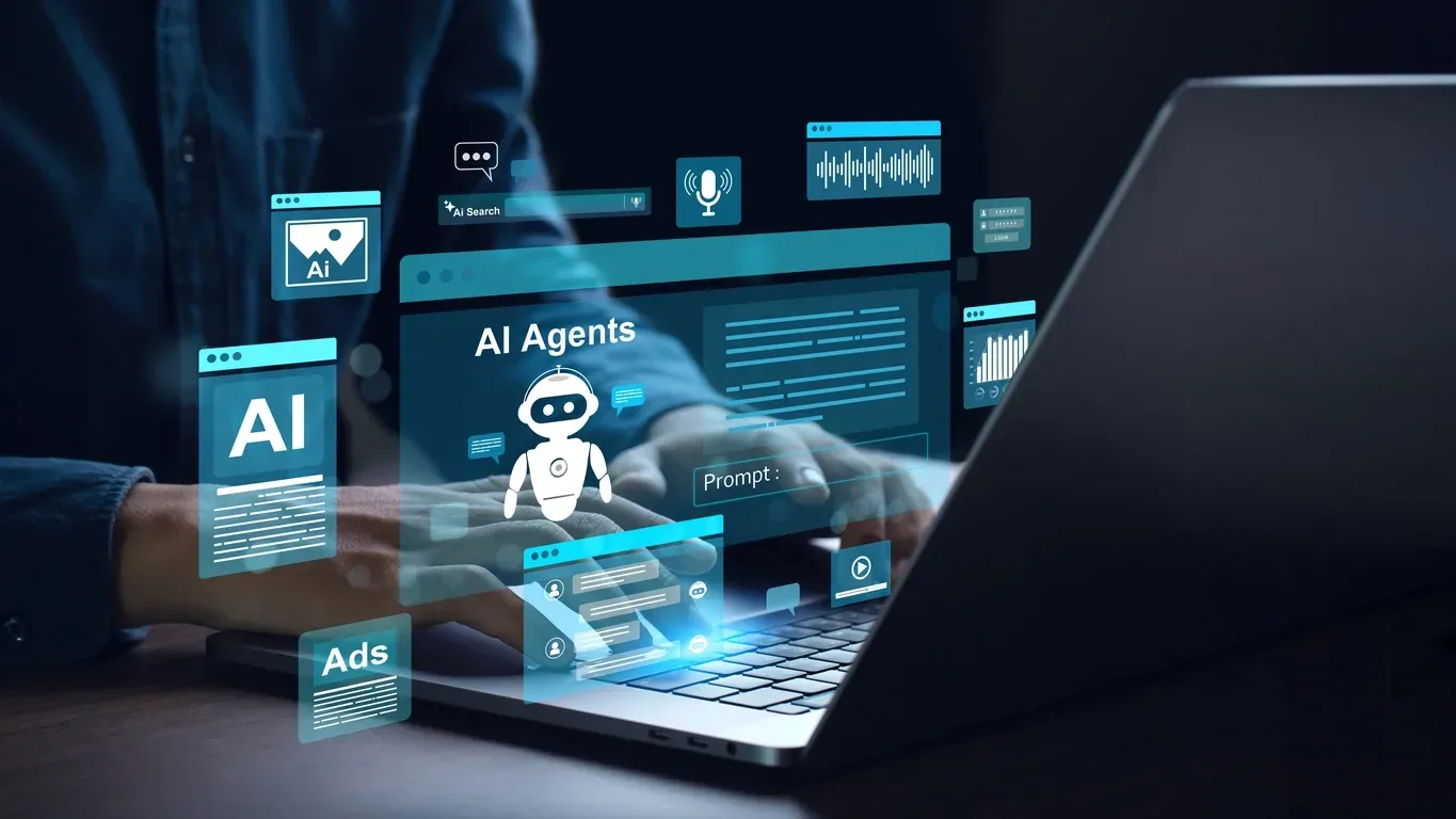 ภาพคนกำลังใช้ เครื่องมือ AI สำหรับวางแผนจัดงานอีเวนต์อย่างชาญฉลาด