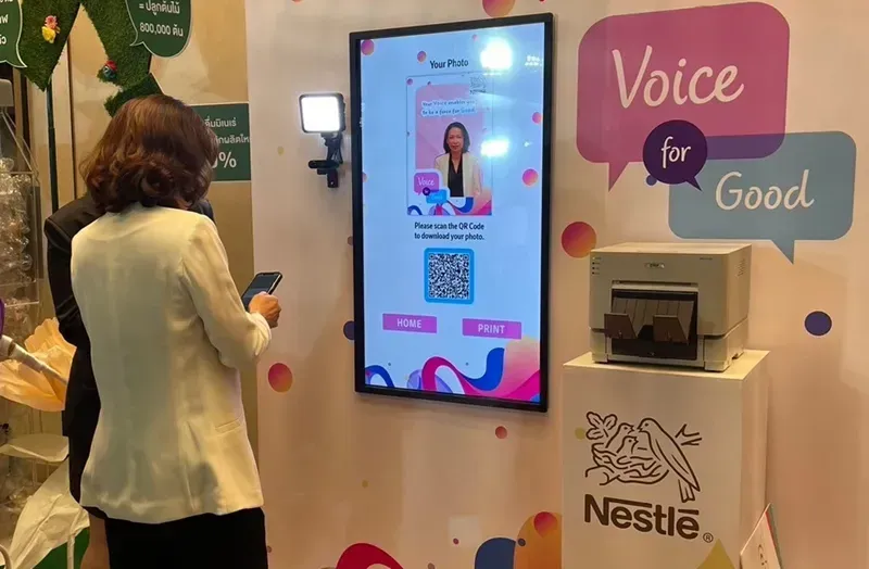 Roadshow Event ตัวอย่าง AI Photobooth สำหรับการออกงาน any i