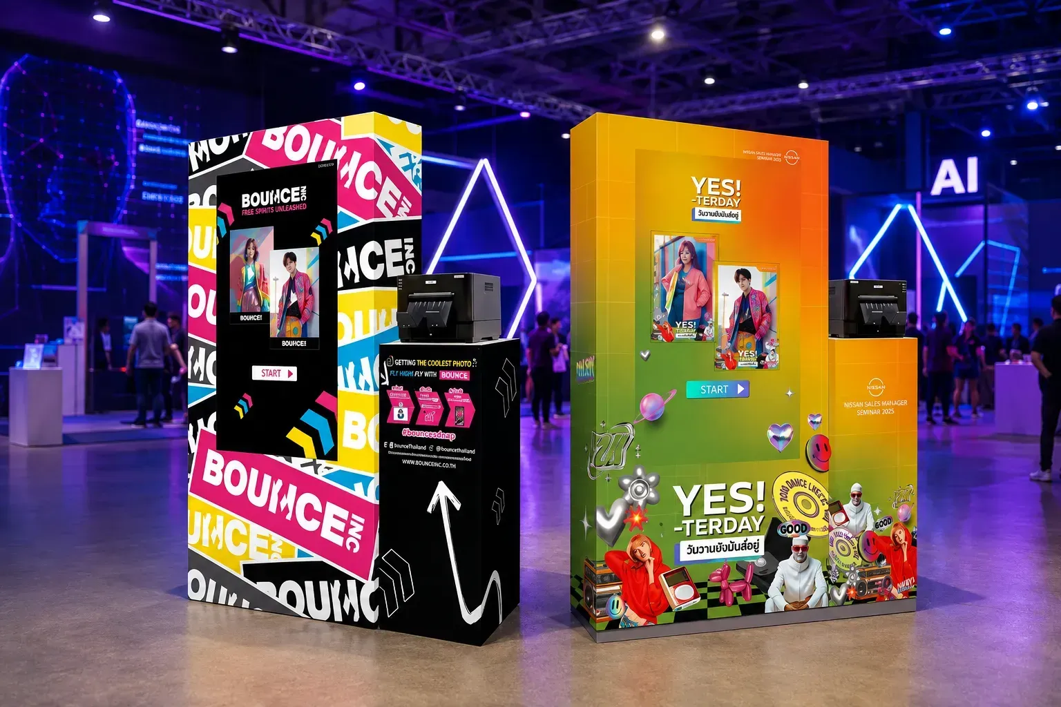 AI Photobooth รุ่น AI SNAP จาก any i ในงาน Event Technology