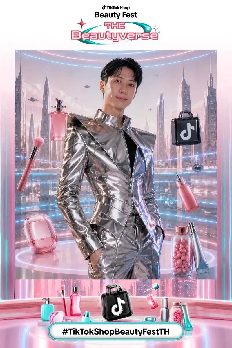 ผลงานภาพ AI Photo Booth จากงาน TikTok Shop 2026