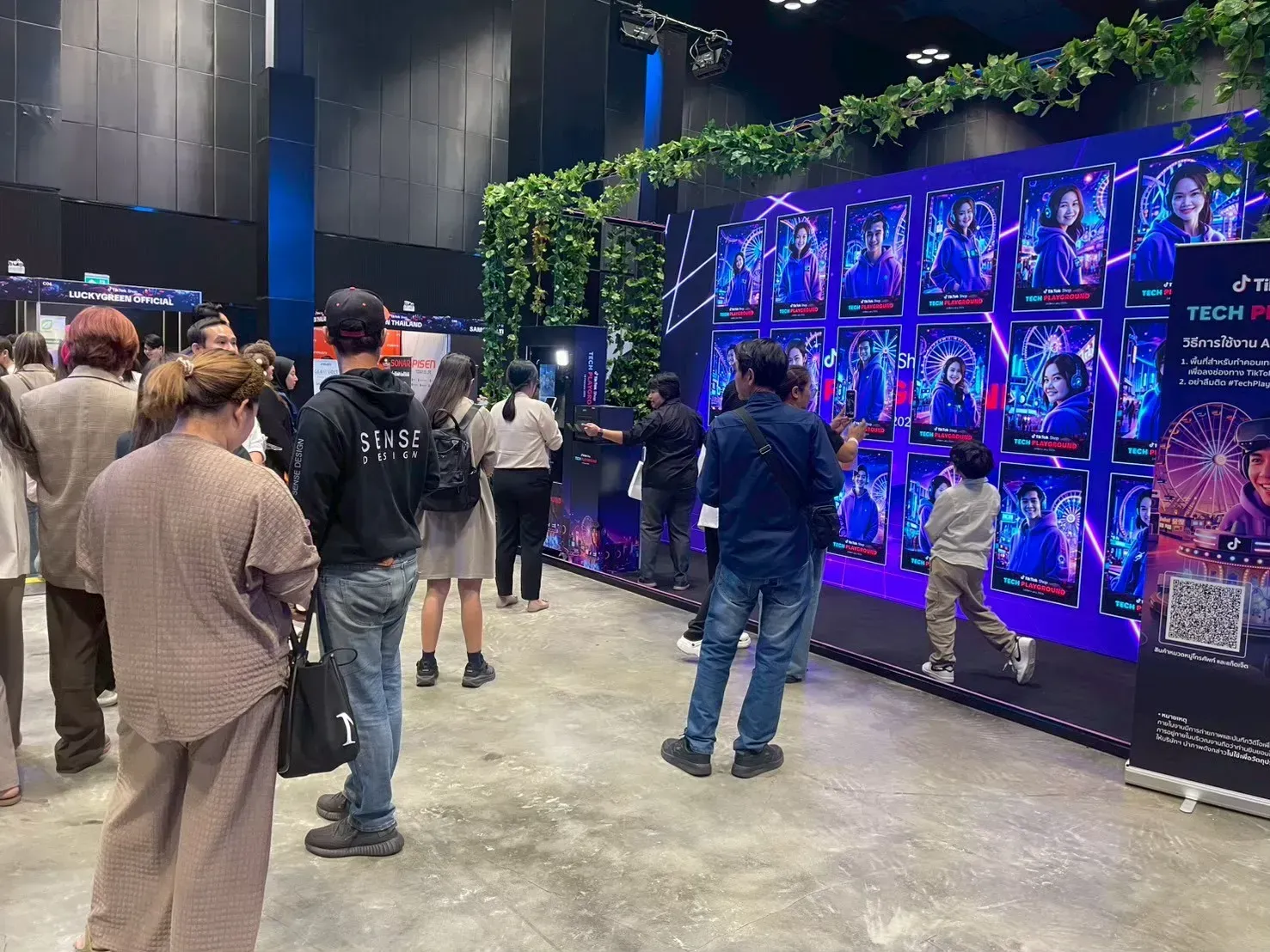 ตัวอย่างงาน TikTok Shop TECH PLAYGROUND ที่ใช้เครื่องมือตู้ AI SNAP