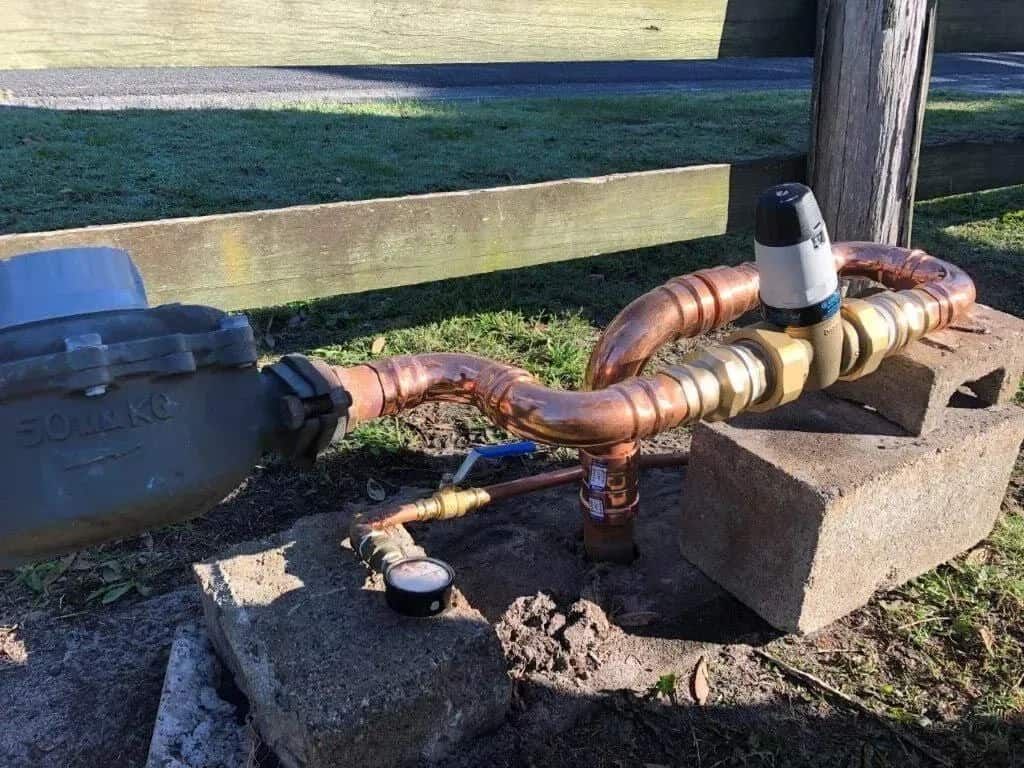 Bronze Pipe Outside