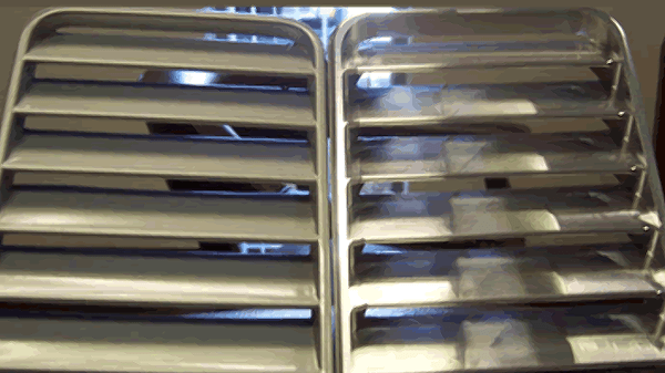 Close up of top vents for Ford GT.