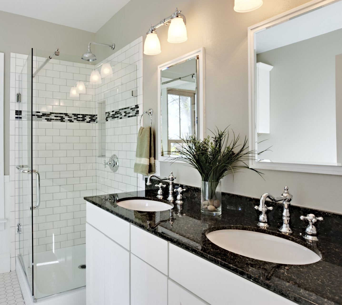 White Bathroom Remodel in Berwyn, PA