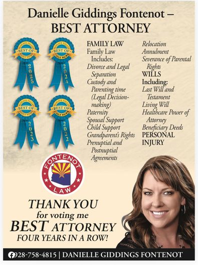 Attorney advertisement: Danielle Giddings Fontenot, voted 