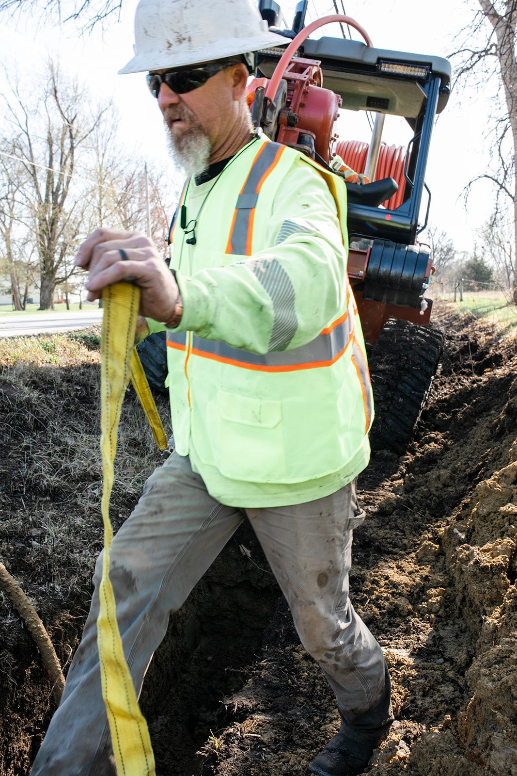 Workers at an Underground Utility job site