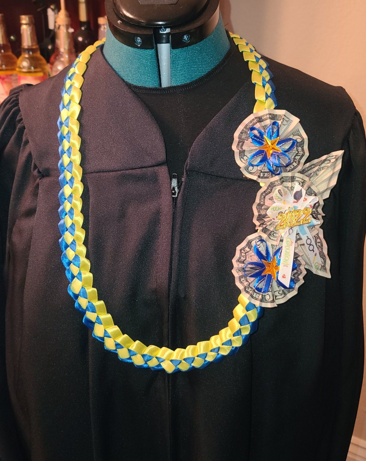 kids, 2 color, braid, flat lei