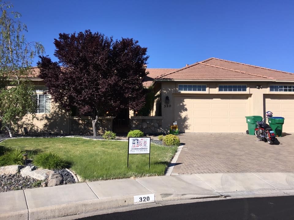 Signage in Front of a House – Sparks, Nevada – D&D Elite Construction