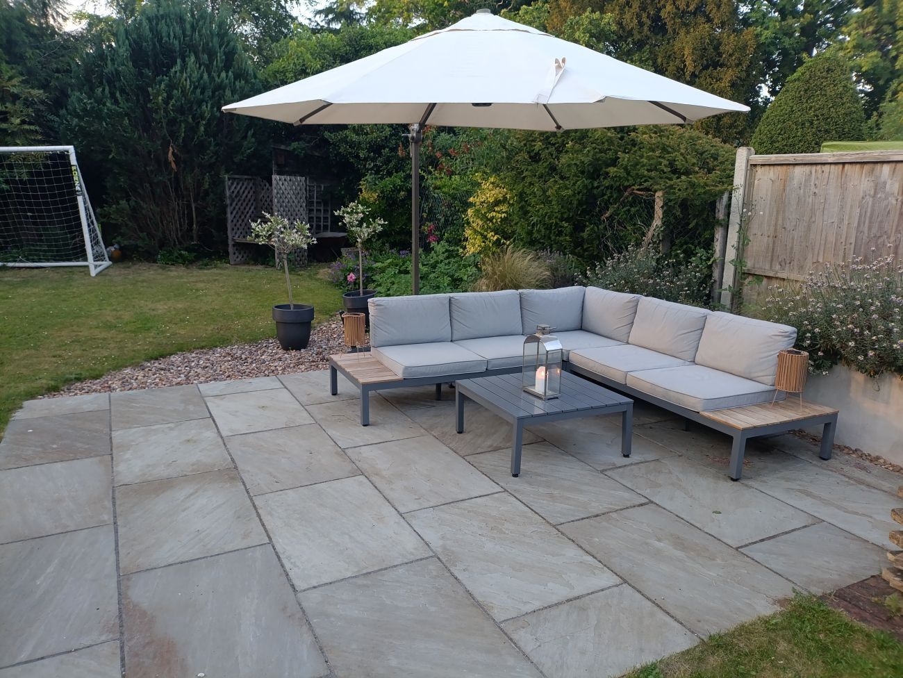 indian sandstone patio installation maidenhead riverside