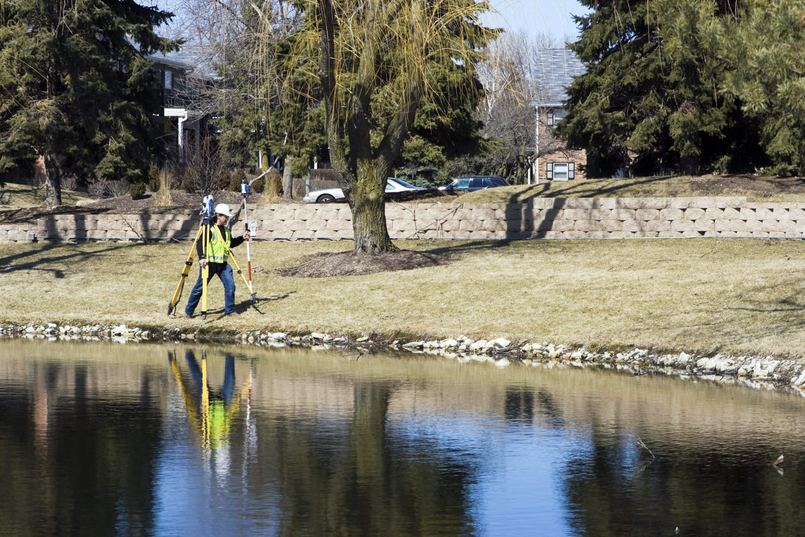 man near the lake
