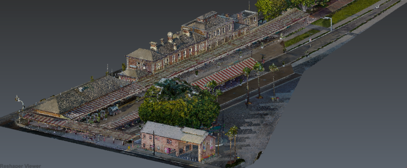 Newcastle Station (point cloud image