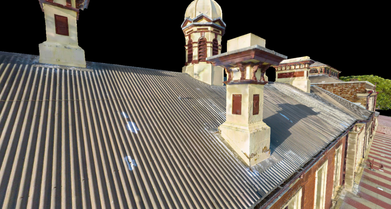 Newcastle Station (Hi-res 3D mesh model zoomed image)- ideal for condition reports.