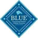 Blue Buffalo logo with a diamond shape and the words