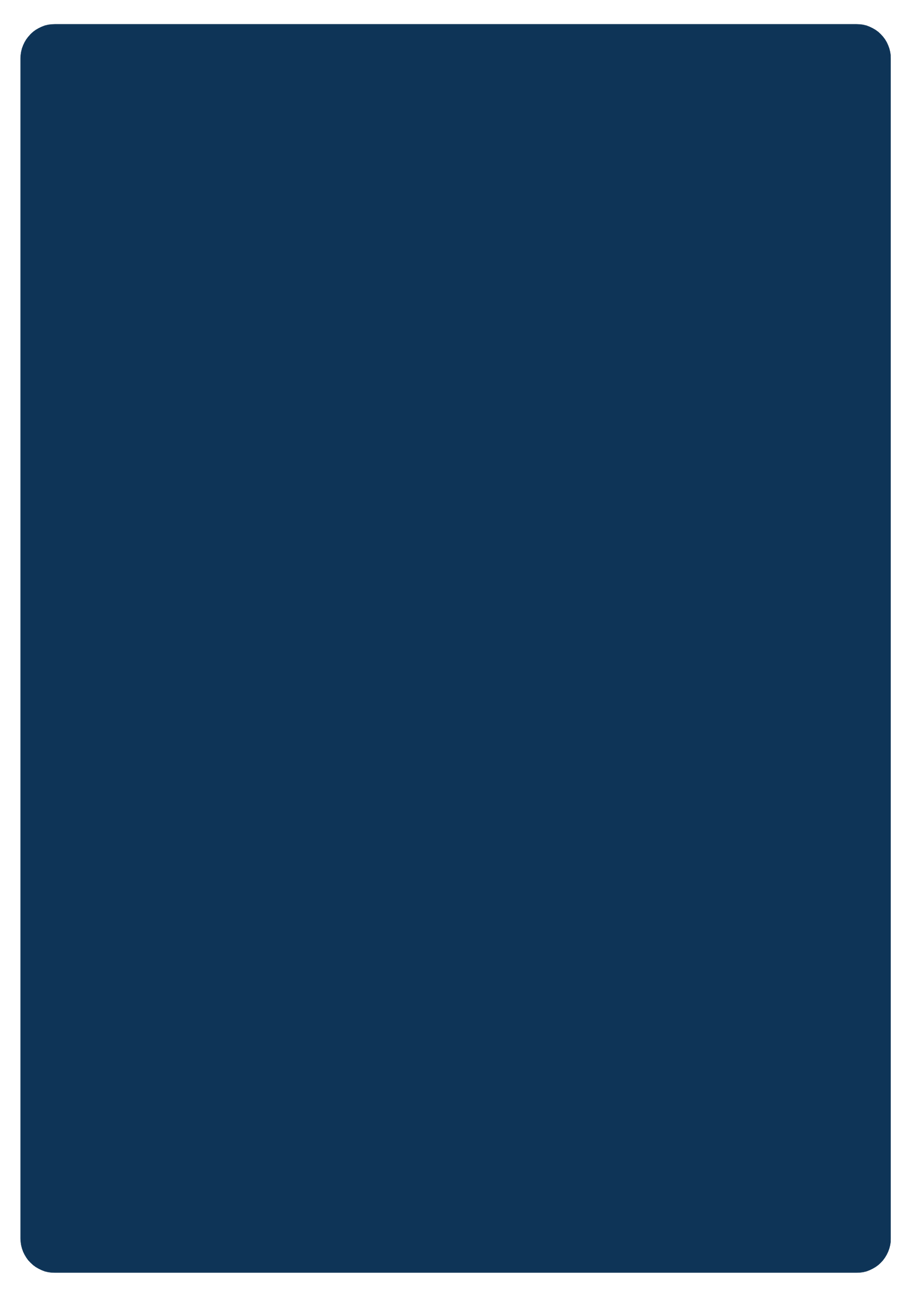 Dark blue rectangle with rounded corners.