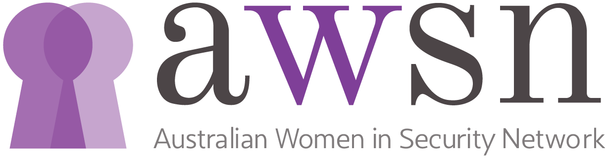 The logo for the australian women in security network