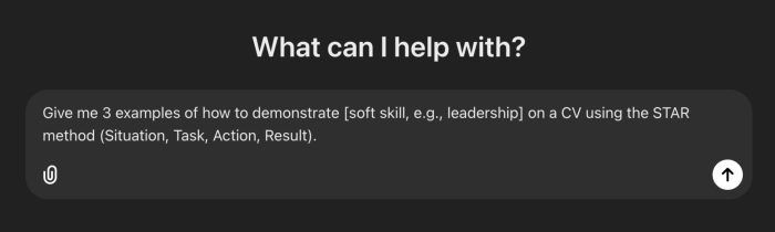 A screenshot of a website asking what can i help with