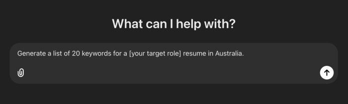 A screen that says what can i help with on it