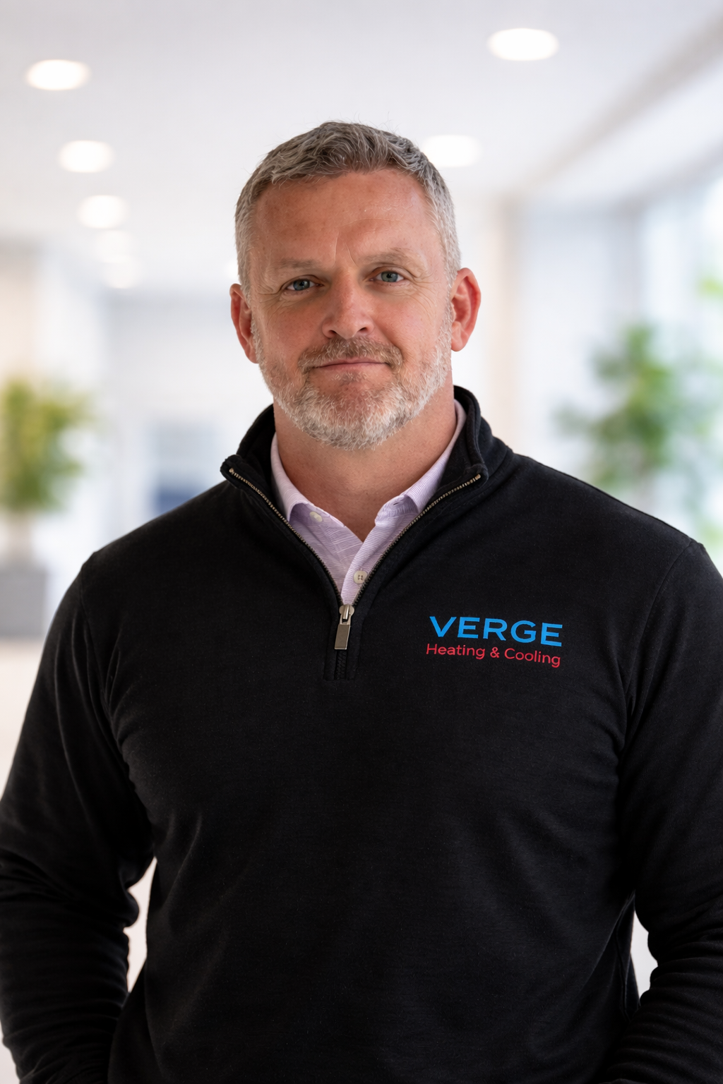Man wearing black pullover with