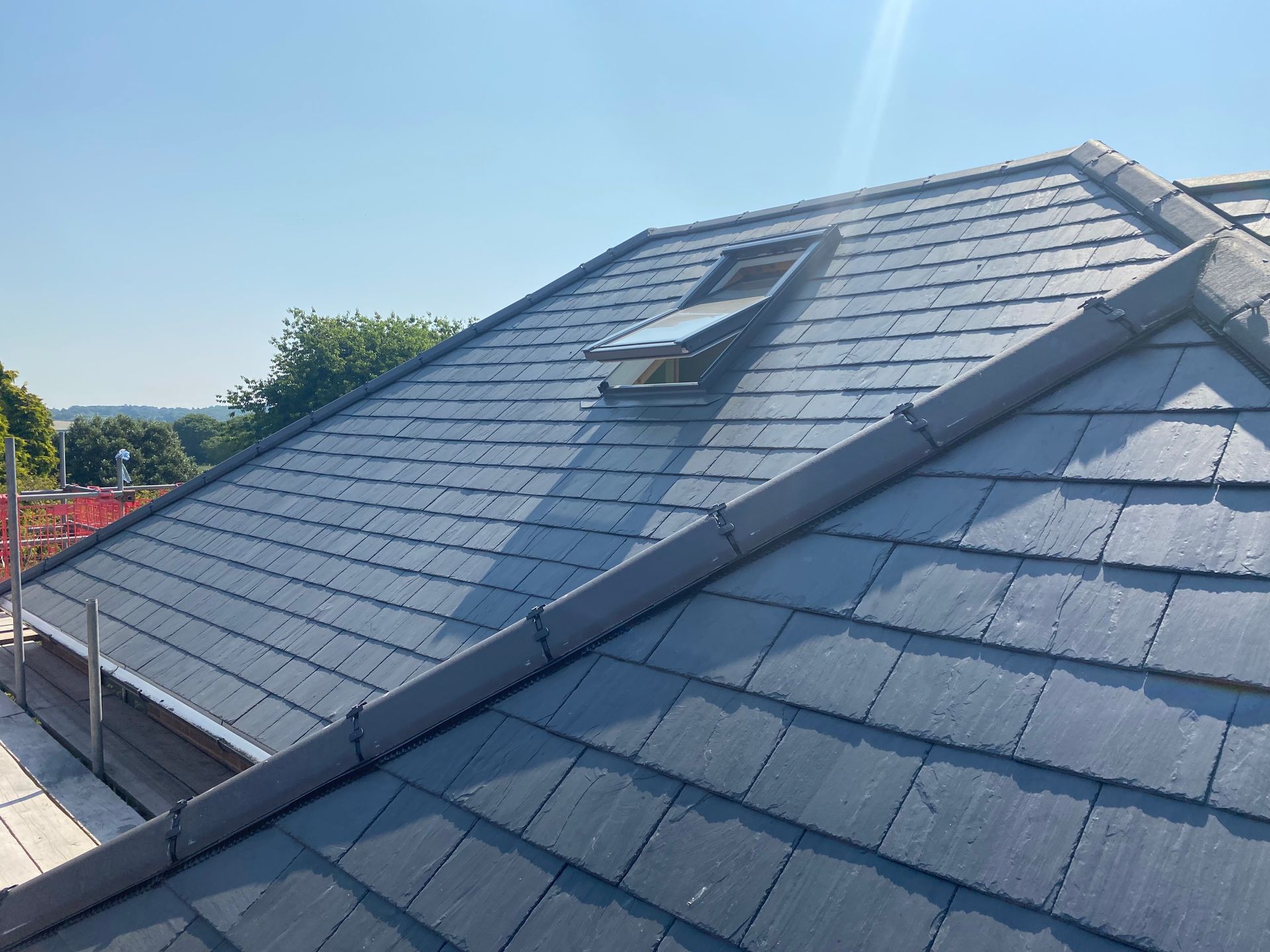 Slate roofing work on a traditional property in Oswestry