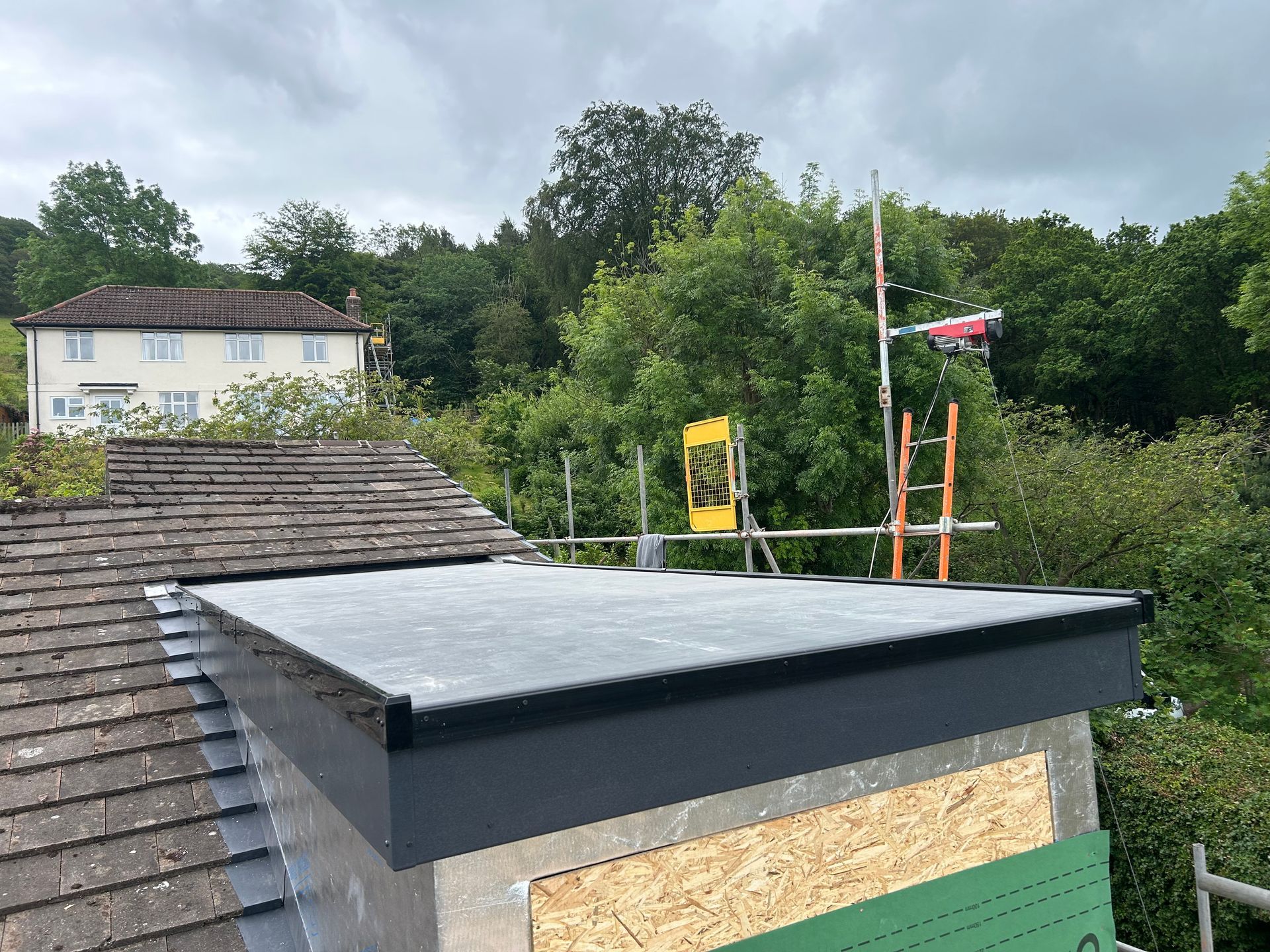 Quality EPDM flat roofing workmanship by a local Oswestry roofer