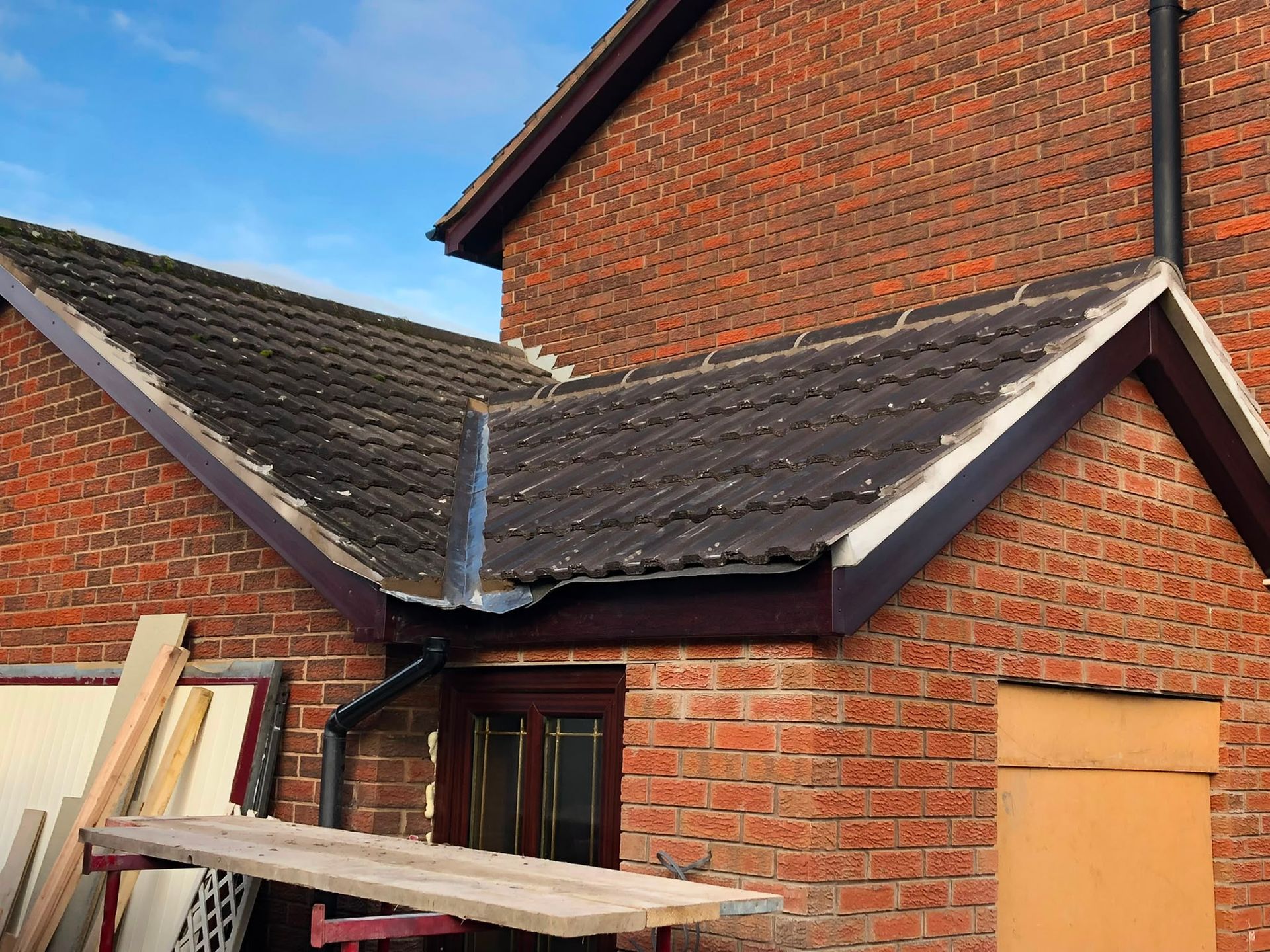 Roof tiling work on a residential property in Oswestry